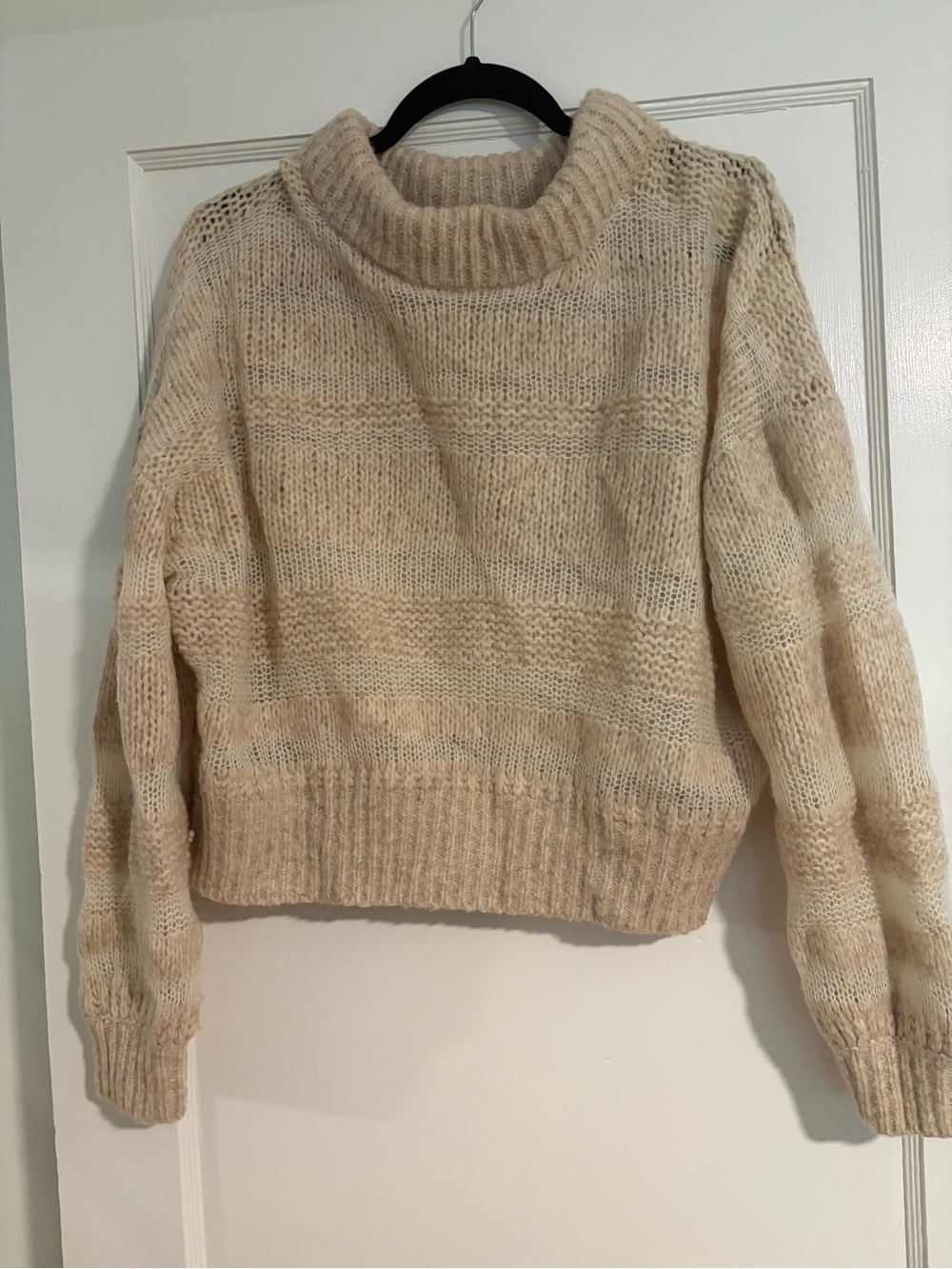 Everlane Women’s Alpaca/Cotton Striped Crewneck Sweater, Size M